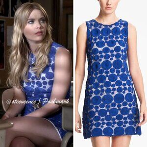 Alice + Olivia Dot Lace Shift Dress ASO Hanna Marin